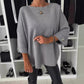 ✨Women's Slim-Fit Classic Knit Top – Solid Color + Soft Texture, Flatters Silhouette for Coffee Dates