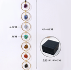 🎁Best Wishes🎁Raw Crystal 7 Chakra Gemstone Wall Decor