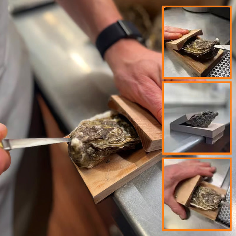 Wooden Oyster Shucking Clamp