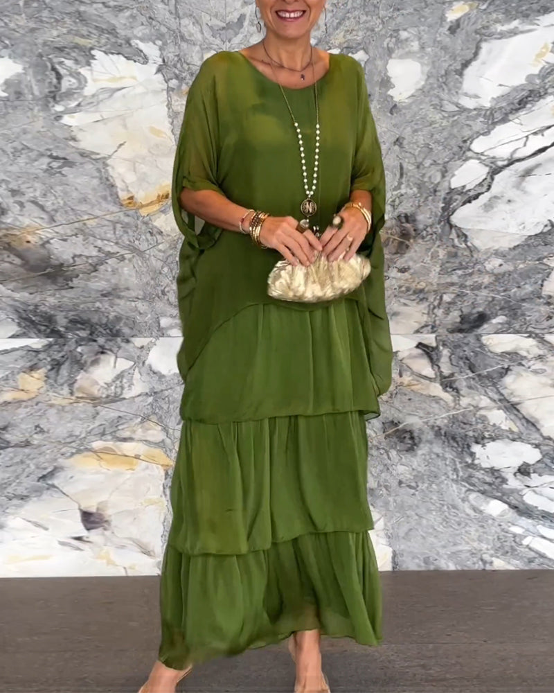 💃🔥Vendita straordinaria! 49% di sconto sugli eleganti abiti a forma libera artistici