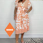 🔥2025 HOT SALE💃Printed V-Neck Casual Dress With Fringes on the Sleeves✨