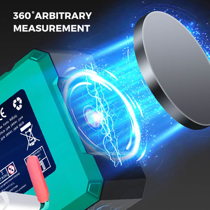 🧲 Magnetic Digital Angle Finder + Electronic Laser – 360° Angle Measurement for Carpentry & Projects 🪵
