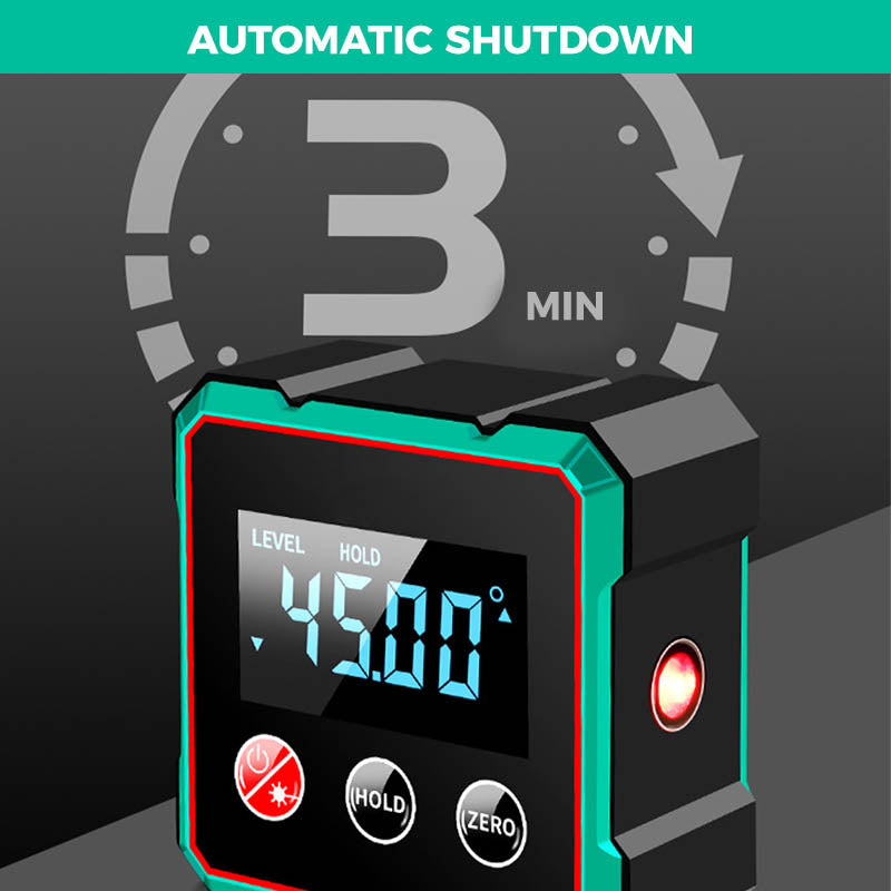 🧲 Magnetic Digital Angle Finder + Electronic Laser – 360° Angle Measurement for Carpentry & Projects 🪵