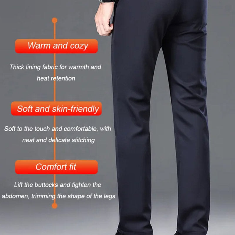 🔥Men's high-waisted stretch anti-wrinkle trousers, neat and stylish!