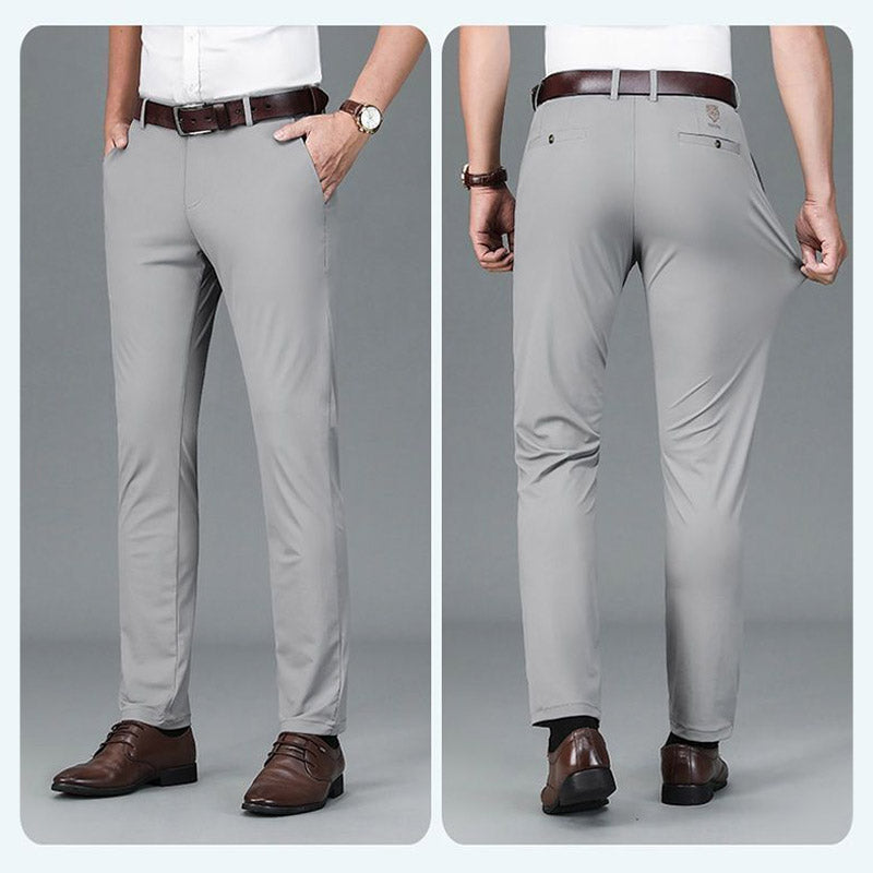 🔥Men's high-waisted stretch anti-wrinkle trousers, neat and stylish!