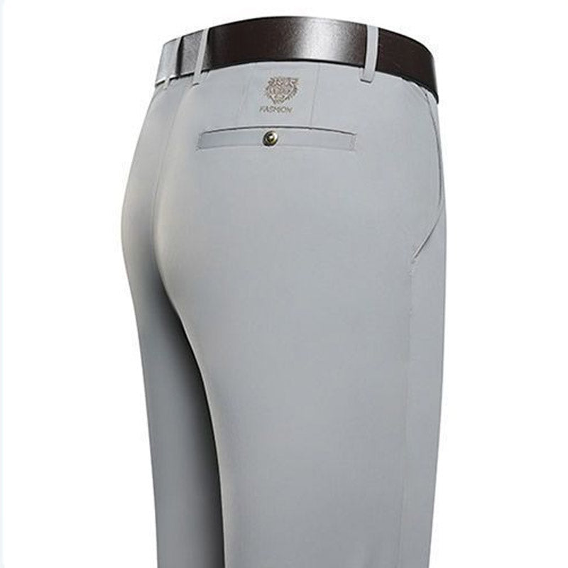 🔥Men's high-waisted stretch anti-wrinkle trousers, neat and stylish!