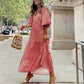 🌸 Crazy Deal! Puff - Sleeve Floral Maxi, Resort Ready