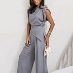 🌟 Elegant solid color two-piece set|Buy more and save more, unlock a high-end 👗 atmosphere