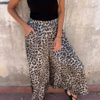 🔥Super Specials-50%OFF🔥Women's Leopard Print Loose Casual Wide Leg Pants