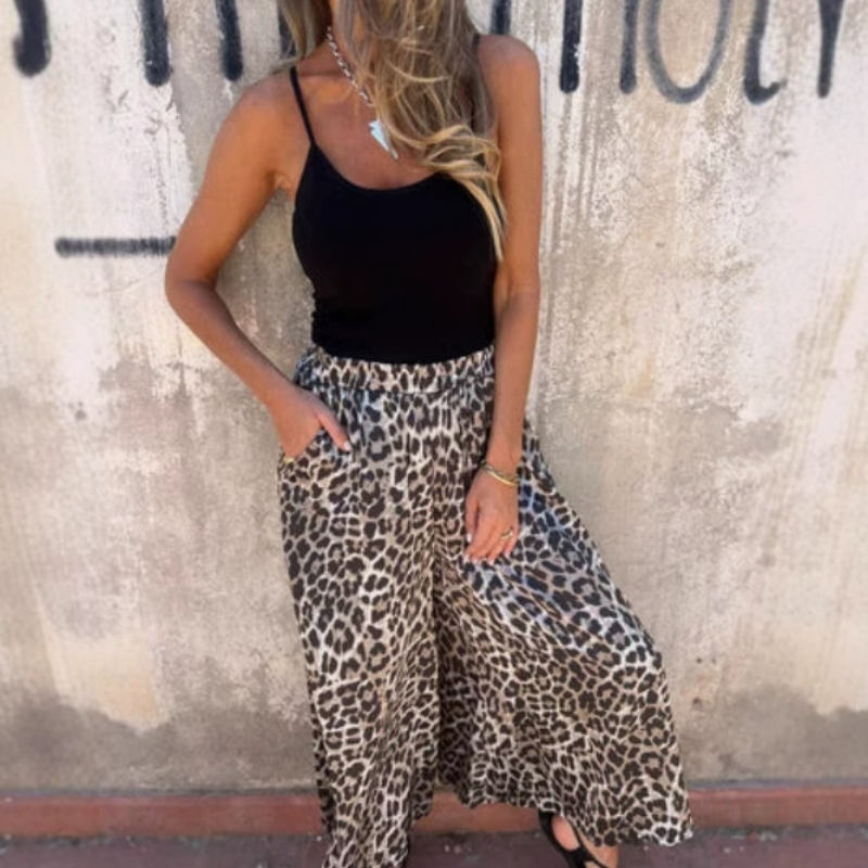 🔥Super Specials-50%OFF🔥Women's Leopard Print Loose Casual Wide Leg Pants