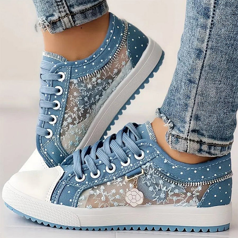 🎉Hot Sale 50% OFF🎉Women's Casual Flat Round Toe Lace Up Low Top Shoes