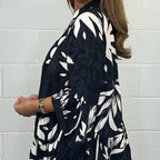 V-Neck Floral Flared Sleeve Ruffle Hem Top💖Spring sale-49% OFF