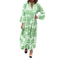 👗🌿 Plus - Size Friendly! Big Price Drop on Bohemian Printed Maxi Dress 🌸