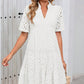 💫 Fairy dress is here! Elegant women's hollow lace ruffle casual mini skirt