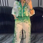 💕Limited Sale 50% OFF💕Women’s Elegant Zip-Up Two-Piece Set