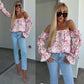 🌸🌸 Floral Print Smocked Off - the - Shoulder Top