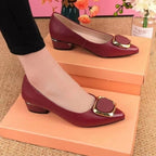 Women's Low Heel Shallow Pointed Toe Shoes