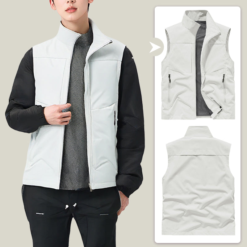 ⏳ Limited time 50% off! 💥Men's Comfortable Quick-Dry Vest with Pockets（From two pieces, the more you buy, the more you save!）
