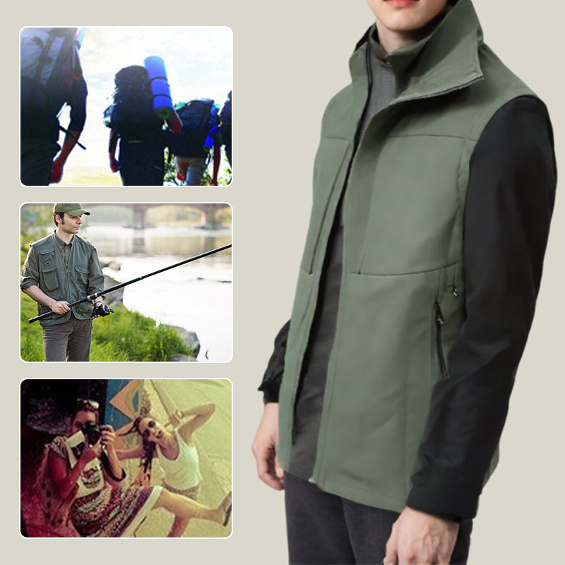 ⏳ Limited time 50% off! 💥Men's Comfortable Quick-Dry Vest with Pockets（From two pieces, the more you buy, the more you save!）