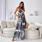 🌺50% OFF！ Sexy off-the-shoulder sleeveless wide-leg jumpsuit 💃