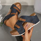 🔥LAST DAY PROMOTION - 50%OFF🔥Cutout Platform Wedge Sandals（The more you buy, the higher the discount）