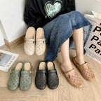 Women’s Round Toe Mules with Low Heel