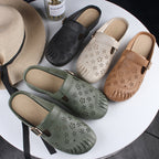 Women’s Round Toe Mules with Low Heel