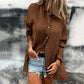 💖 Simple style women's versatile linen breathable button shirt！