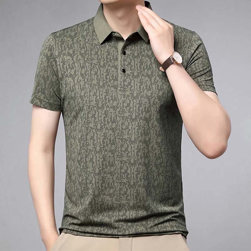 💕 Father's Love! Supima cotton men's short-sleeved shirt, breathable and soft, interprets quality care