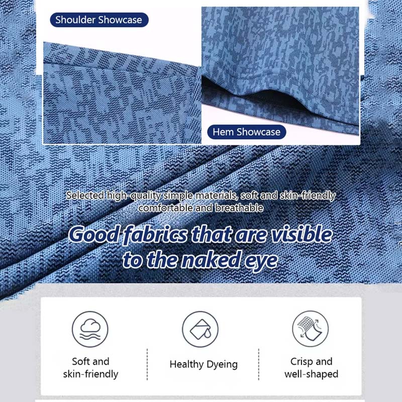 💕 Father's Love! Supima cotton men's short-sleeved shirt, breathable and soft, interprets quality care