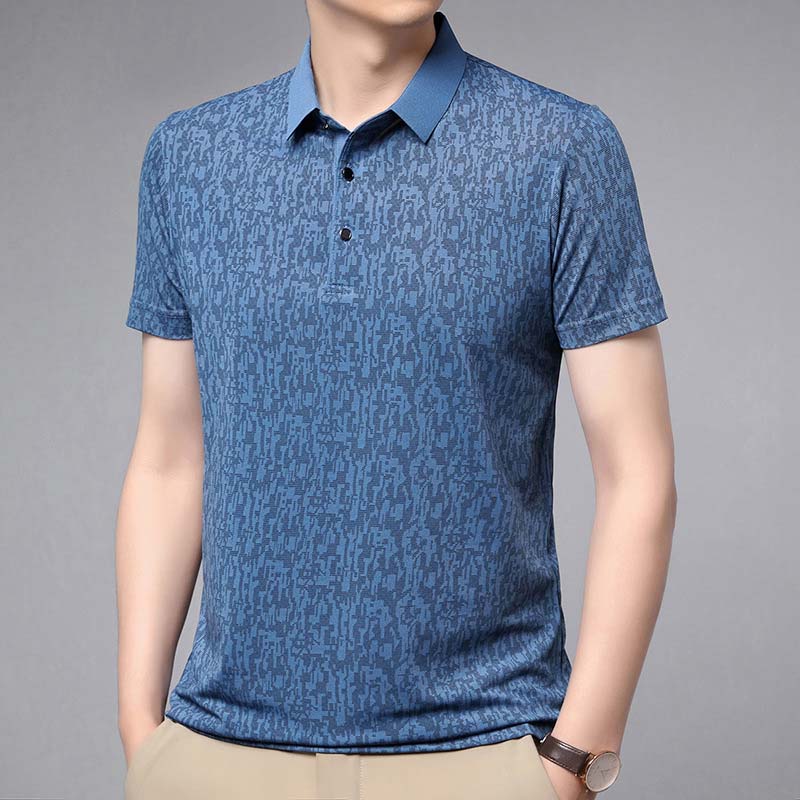 💕 Father's Love! Supima cotton men's short-sleeved shirt, breathable and soft, interprets quality care