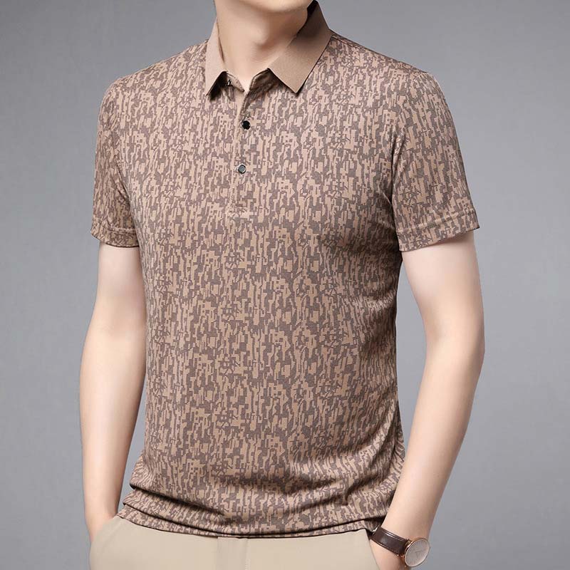 💕 Father's Love! Supima cotton men's short-sleeved shirt, breathable and soft, interprets quality care