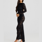 👗🔥Sexy Backless Lace Maxi Dresses