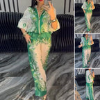 Women’s Elegant Zip-Up Two-Piece Set