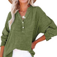 👑 Goddess vibe! A long-sleeved top with a mesh button collar, exuding gentle charm 💖