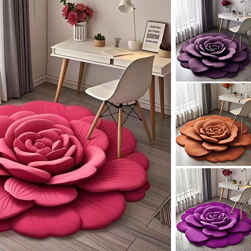 💜 LAST DAY PROMOTION - 50%OFF💜Floral Plush & Diatomaceous Earth Floor Mat
