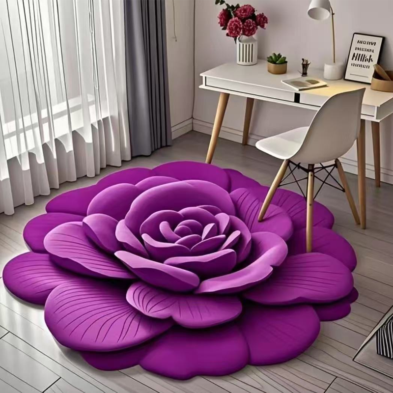 💜 LAST DAY PROMOTION - 50%OFF💜Floral Plush & Diatomaceous Earth Floor Mat