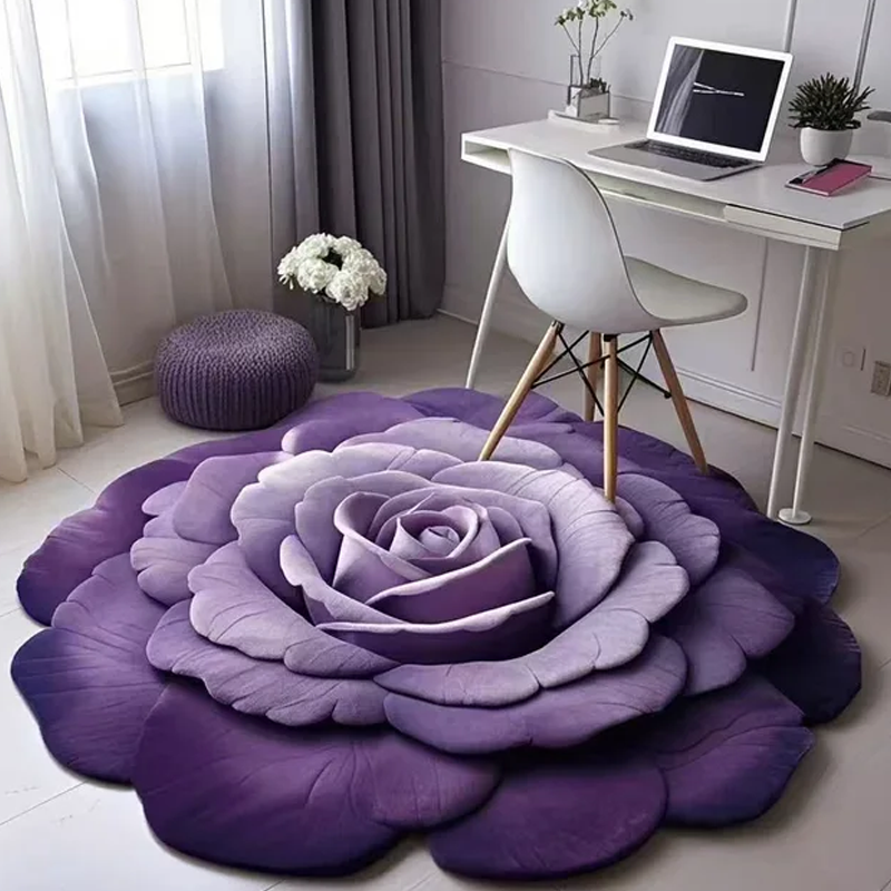 💜 LAST DAY PROMOTION - 50%OFF💜Floral Plush & Diatomaceous Earth Floor Mat
