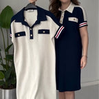 ✨ Lapel short-sleeved dress|A summer "paper man" god dress ⚡ that shows thin and hidden meat