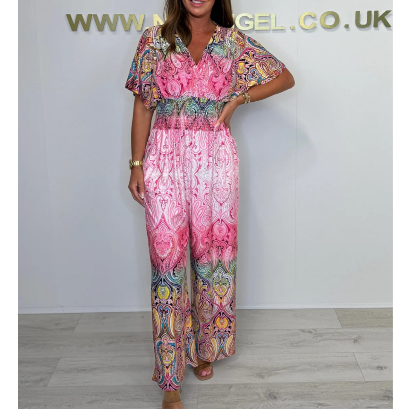 🌷Summer Hot Sale-49% Off🩵Bohemian Print Wide Leg Jumpsuit