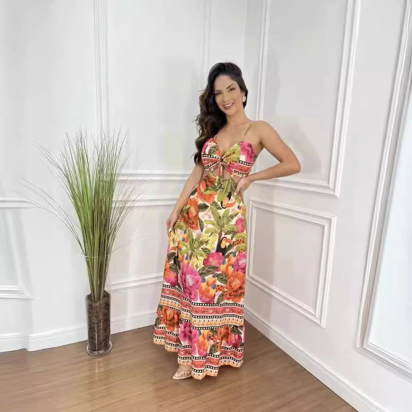 🌴Summer Specials🌴Women's Halter Sleeveless Backless Slim Sexy Beach Dresses