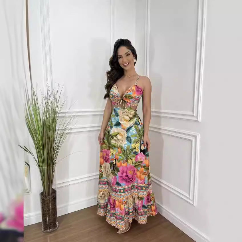 🌴Summer Specials🌴Women's Halter Sleeveless Backless Slim Sexy Beach Dresses