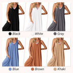 🌞Limited - Time 57% Off! 👗Summer - Ready Women's V - Neck Sleeveless Wide - Leg Jumpsuit 🌴