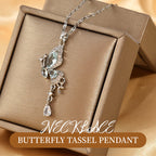 ✨Buy 1 Get 1 Free✨Elegant Butterfly Tassel Pendant Necklace