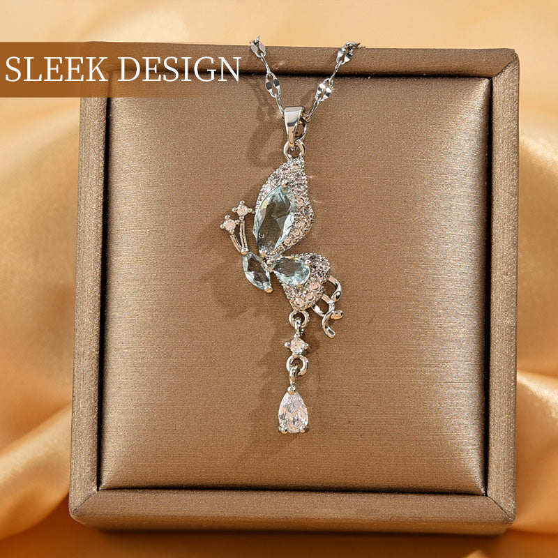 ✨Buy 1 Get 1 Free✨Elegant Butterfly Tassel Pendant Necklace