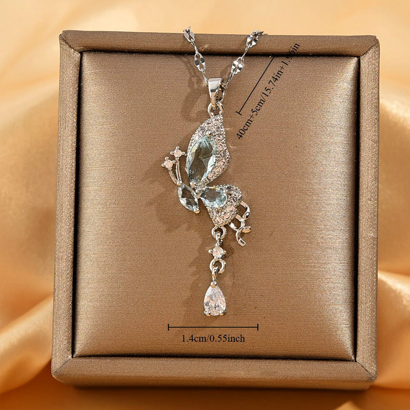 ✨Buy 1 Get 1 Free✨Elegant Butterfly Tassel Pendant Necklace