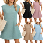 💖Last Day 50% OFF💖Sleeveless Loose Mini Dress with Pockets