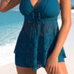 🔥 Women's V - Neck Lace Swimdress Set – Flattering & Trendy☀️