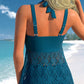 🔥 Women's V - Neck Lace Swimdress Set – Flattering & Trendy☀️