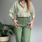 🌸 Women's Printed Shirt Wide-leg Pants Set (Haute Couture Fabric)